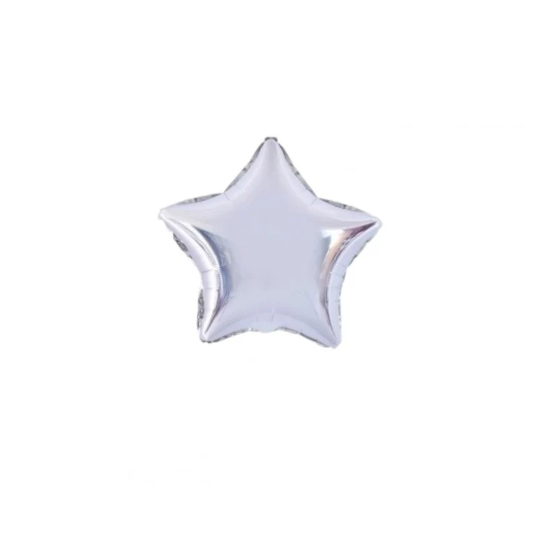 Tinka Folieballong Stjerne 45cm Gull & Sølv