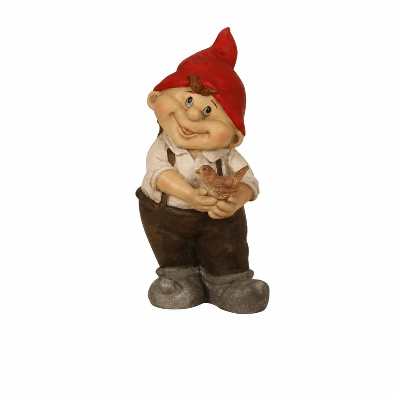 Tomtepojke i keramik 22 cm hög