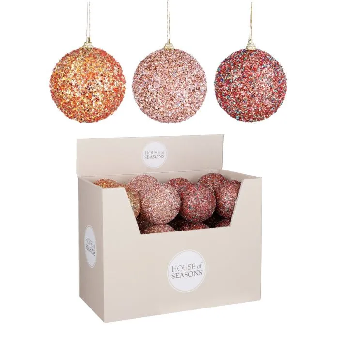 Glitterkulor i frigolit