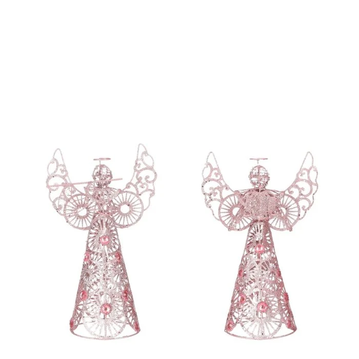 Ängel 30 cm lång rosa