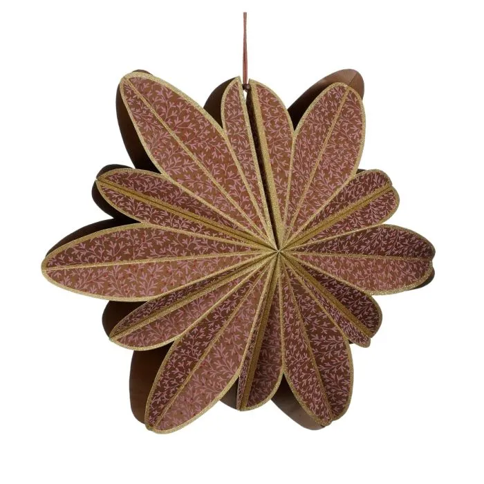 Fönsterdekoration Blomma i vinrött
