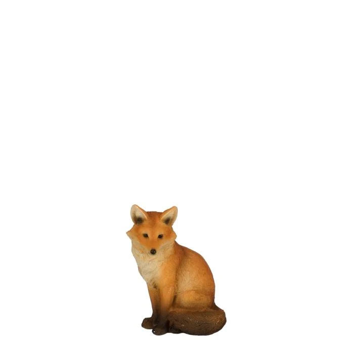 Sittande räv 11 cm hög