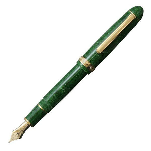 Platina Reservoarpenna #3776 Celluloid Medium Point Emerald PTB-35000S#45-3