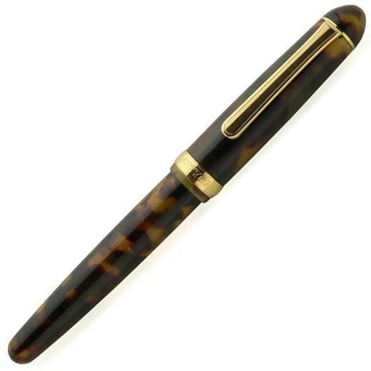Platinum Reservoarpenna #3776 Celluloid Sköldpaddsskalsfärgad Bold PTB-35000S#62-4