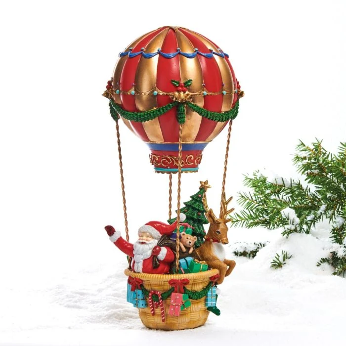 Jultomte i luftballong