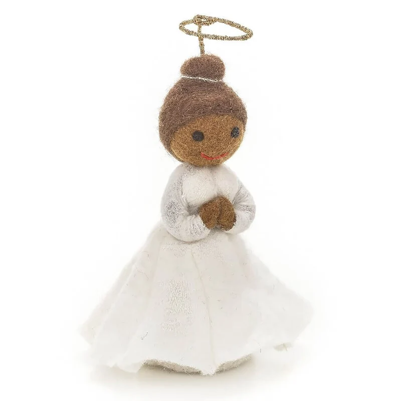 Black Angel Christmas Tree Topper by Felt So Good