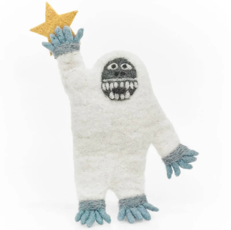 Yeti Christmas Tree Topper by Felt So Good