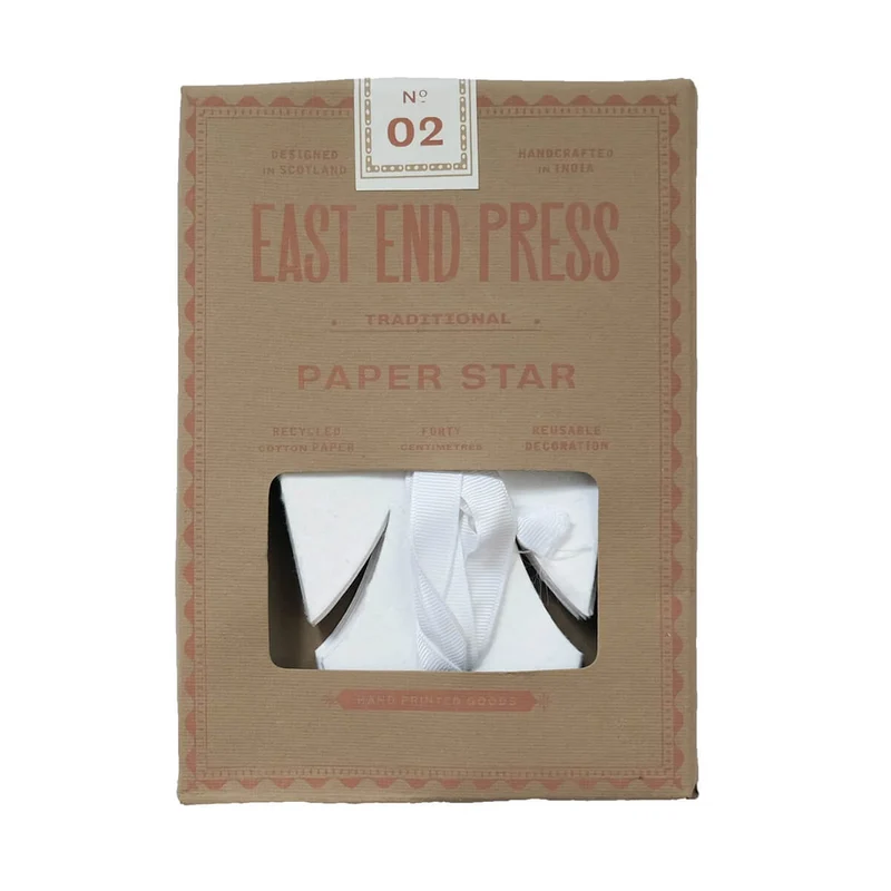 Small Traditional Paper Star by East End Press