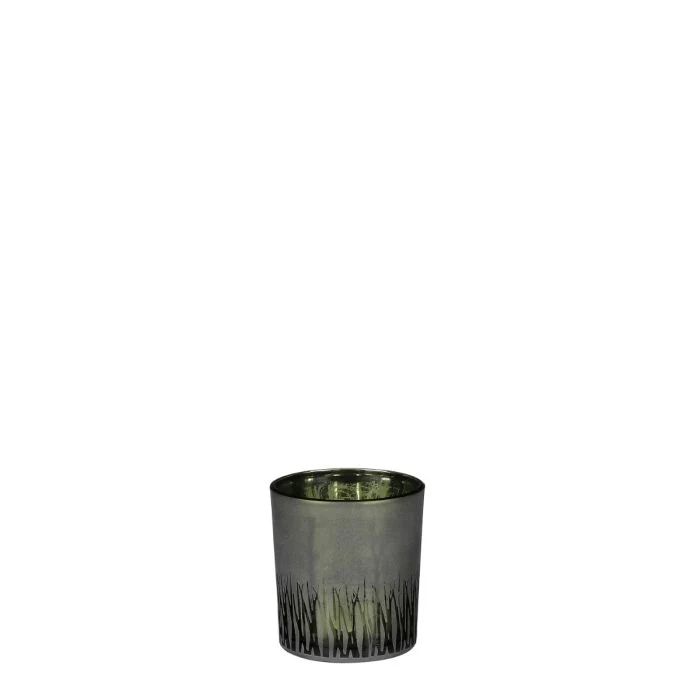 Amada värmeljushållare grön 8 cm hög