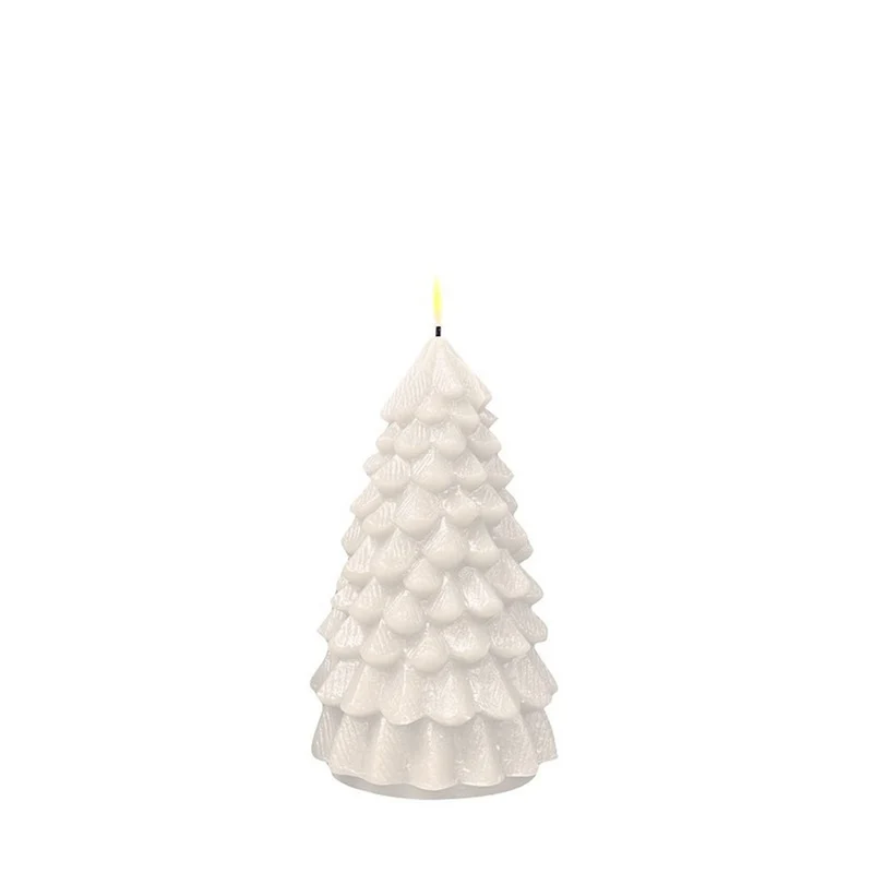 Blockljus LED Julgran 10x18 cm
