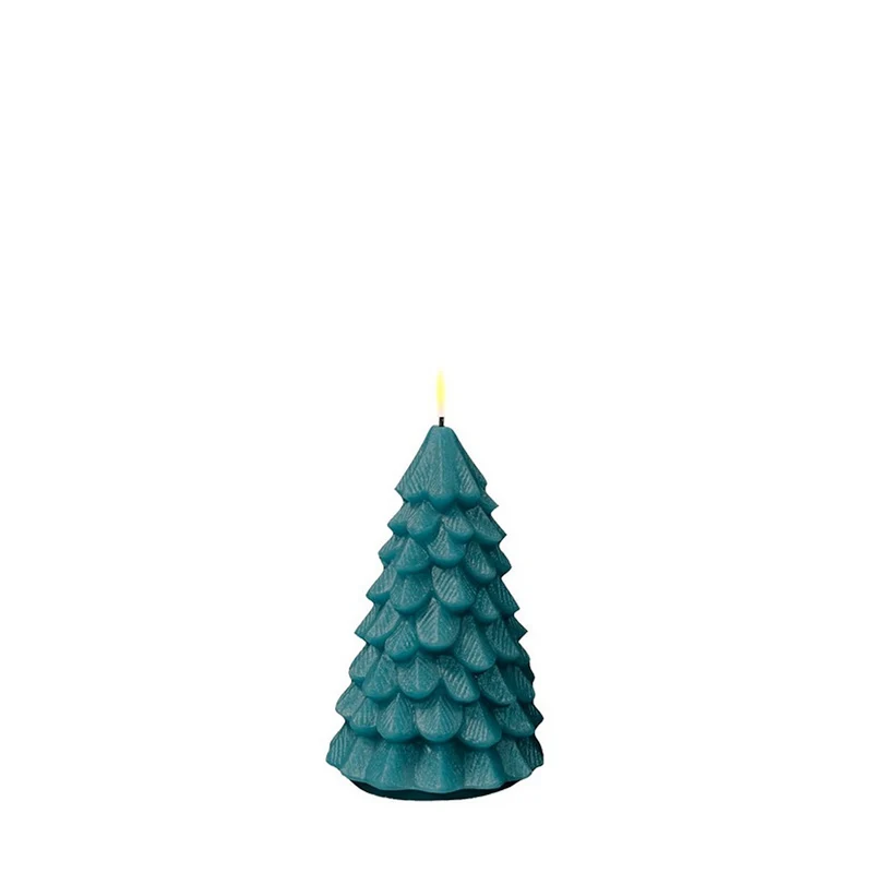 Blockljus LED Julgran 9x16 cm