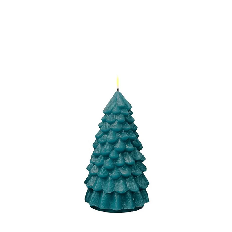 Blockljus LED Julgran 10x18 cm