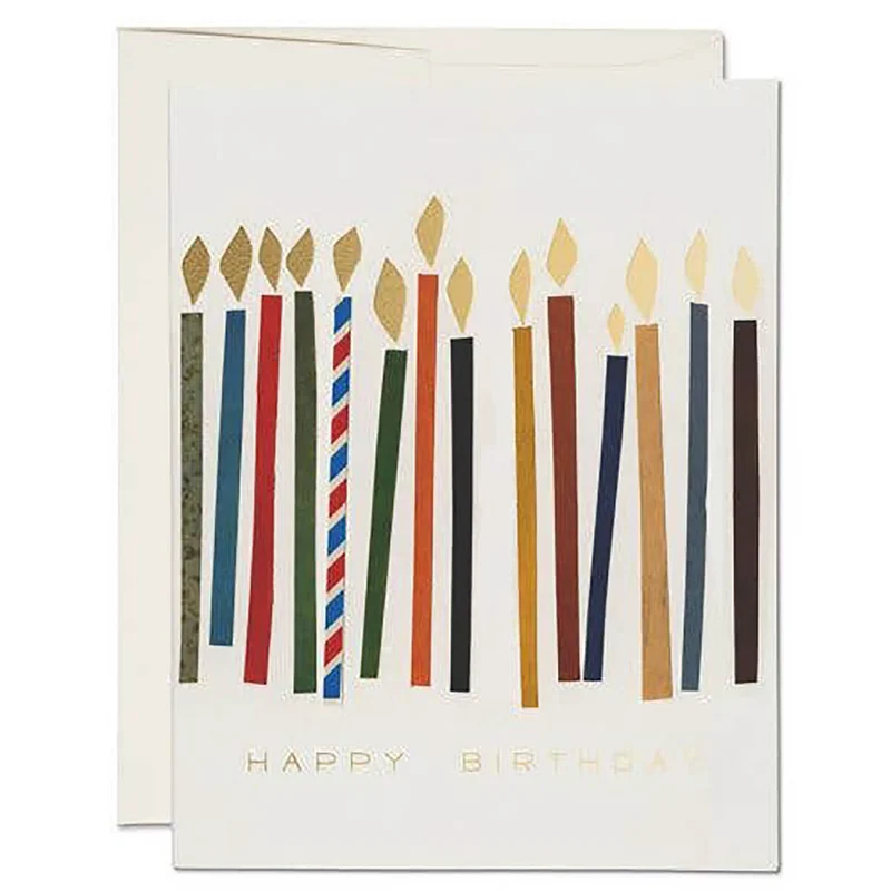 Candles Greetings Card by Red Cap Cards
