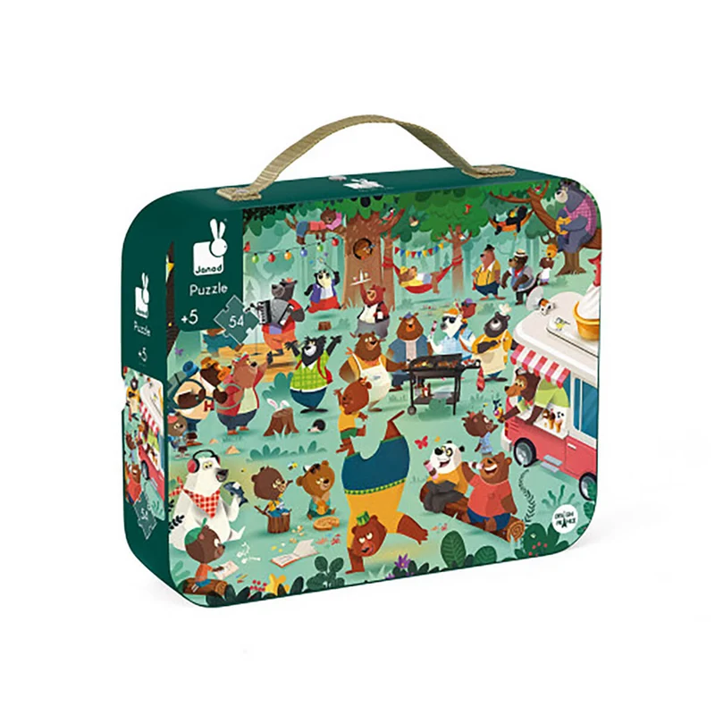 Family Bears 54 Piece Jigsaw Puzzle In Carry Case by Janod