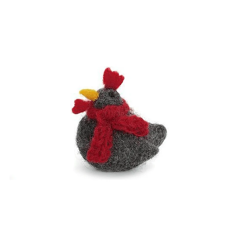 Mini Christmas Chickens Hanging Decorations by Amica