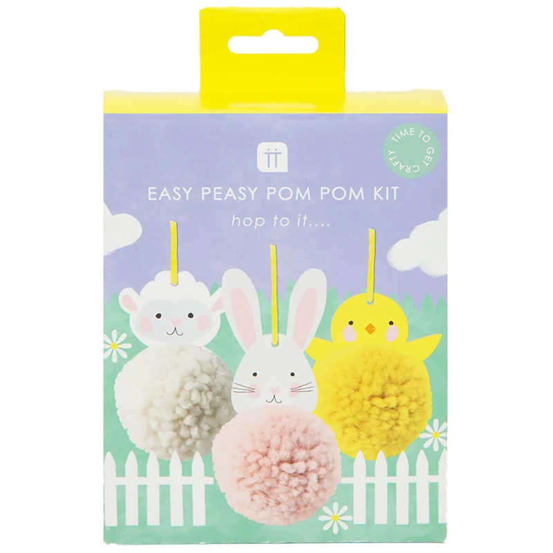 Easter Animals Pom Pom Kit by Talking Tables