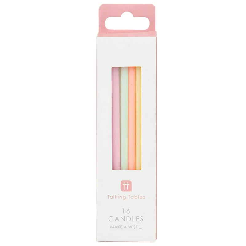 Candles in Pastel by Talking Tables