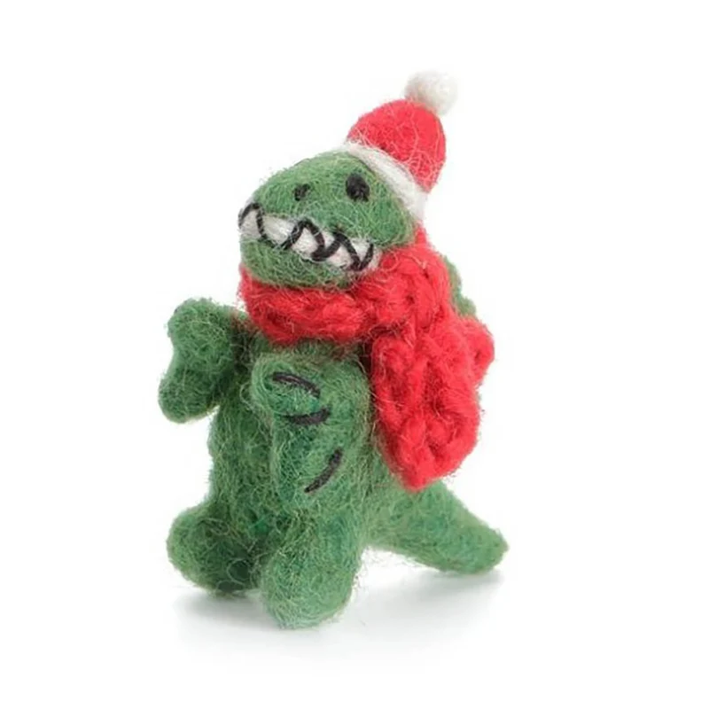 Mini T Rex Hanging Christmas Decoration by Amica