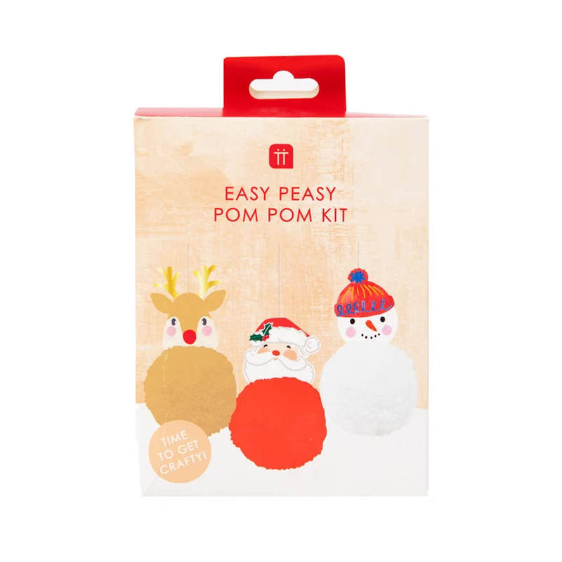 Craft With Santa Make Your Own Christmas Pom Pom Decorations by Talking Tables