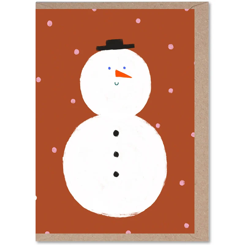 Snowman Christmas Greetings Card by Rumble Cards