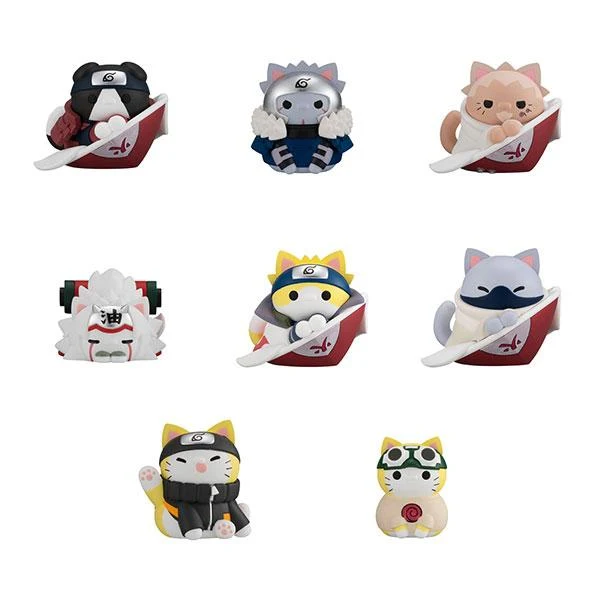 Megahouse MEGA CAT PROJECT NARUTO Shippuden Nyaruto! Mästare och Lärjunge/Kizuna-utgåva 8-delad låda