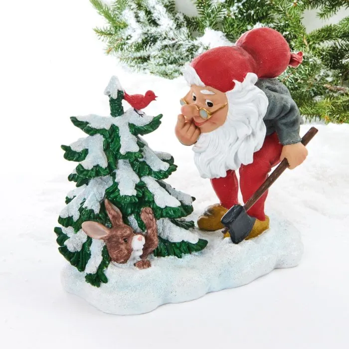 Jultomte i skogen stor