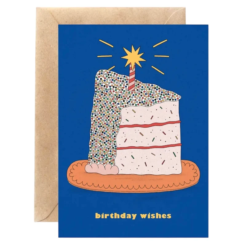 Birthday Wishes Greetings Card by Hollie Fuller