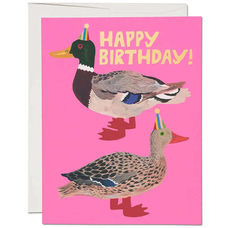 Quacky Birthday Greetings Card by Red Cap Cards
