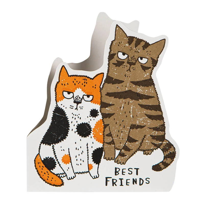 Grumpy Cats Greetings Card by Archivist Gallery
