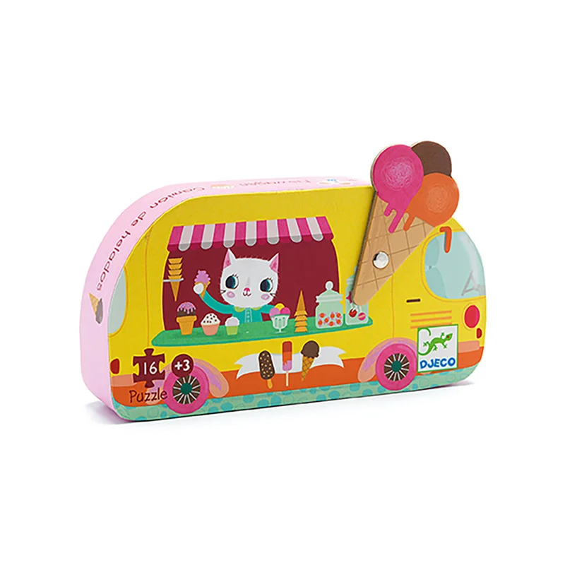 Ice Cream Truck 16 Piece Jigsaw Puzzle by Djeco