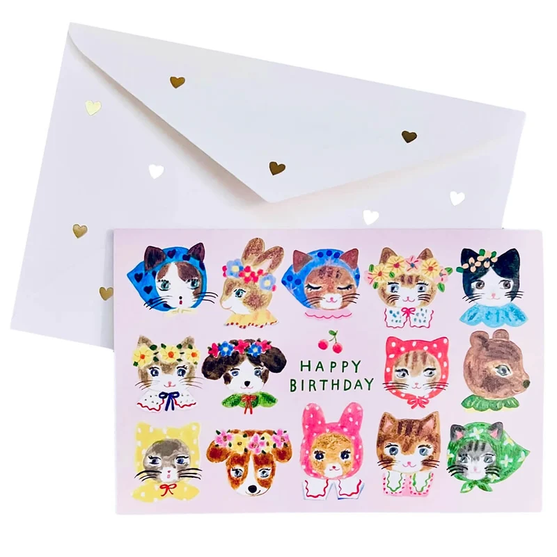 Niko Niko Smile Aiko Fukawa Birthday Greetings Card by Cozyca