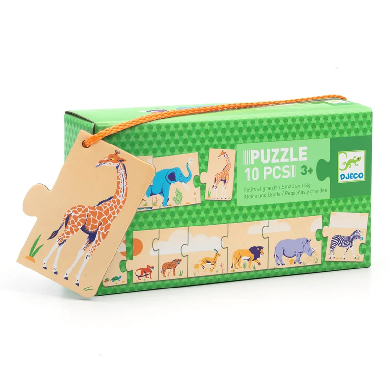 Small And Big Safari Animals Puzzle by Djeco