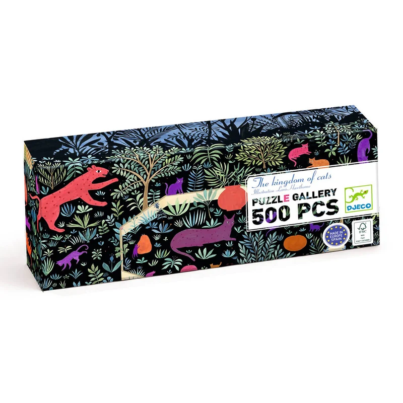 The Kingdom Of Cats 500 Piece Puzzle by Djeco
