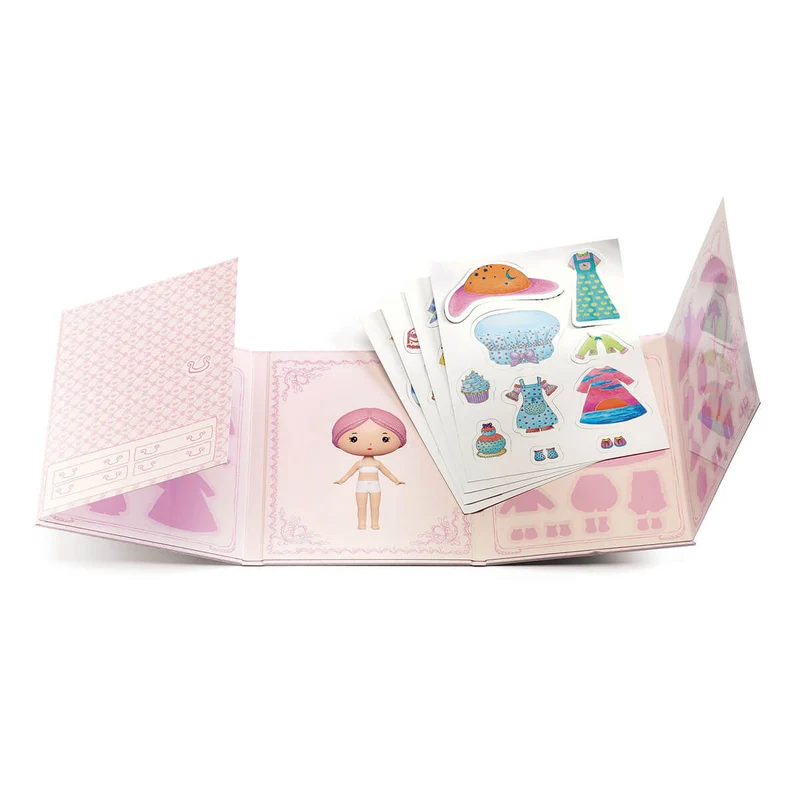 Tinyly Miss Lilypink Reusable Stickers by Djeco