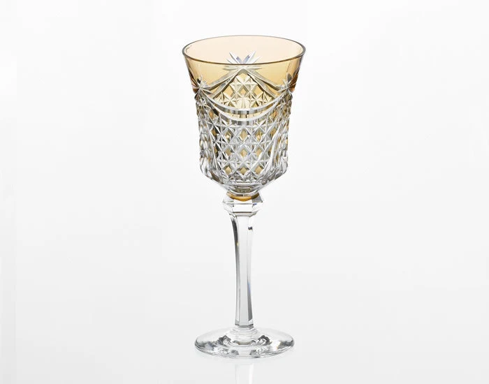 Kagami Kristall Edo Kiriko Glas Gul K3602-2835-CUM