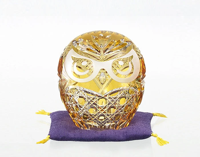 Kagami Crystal Edo Kiriko Ornament Gul Q338-2899-CUM