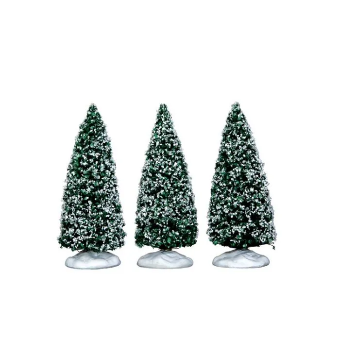 Lemax Snowy Juniper Tree Small 3-pack