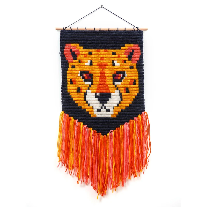 Cheetah Wall Art Needlepoint Kit by Sozo