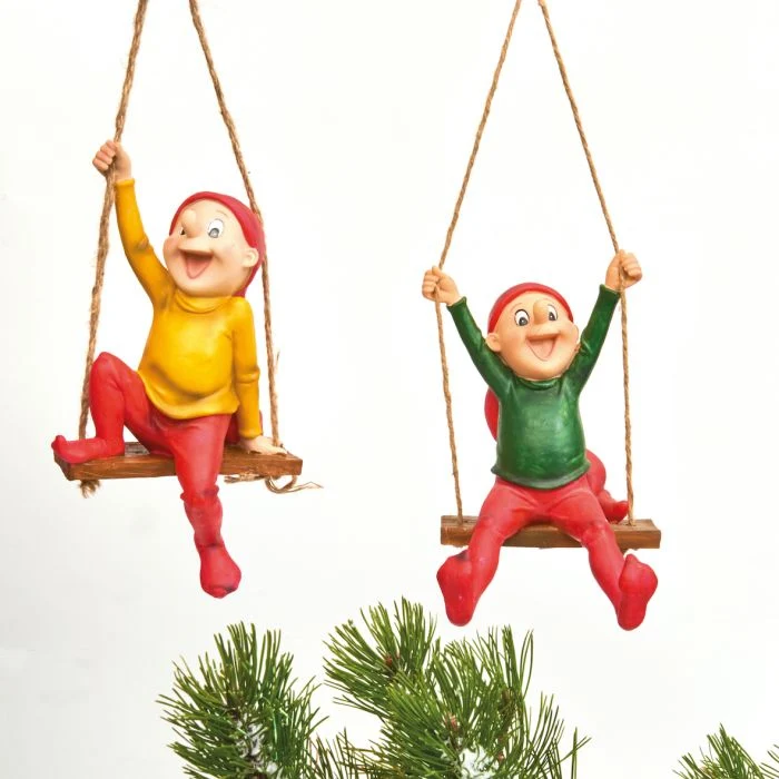 Bramming Tomte på gungan