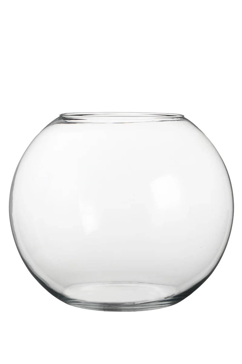 Glasskål 28 cm hög 34 cm i dia