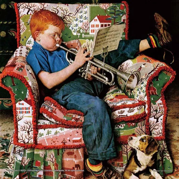 Pussel Trumpetövning Norman Rockwell 306 bitar YAM-36-06 YANOMAN