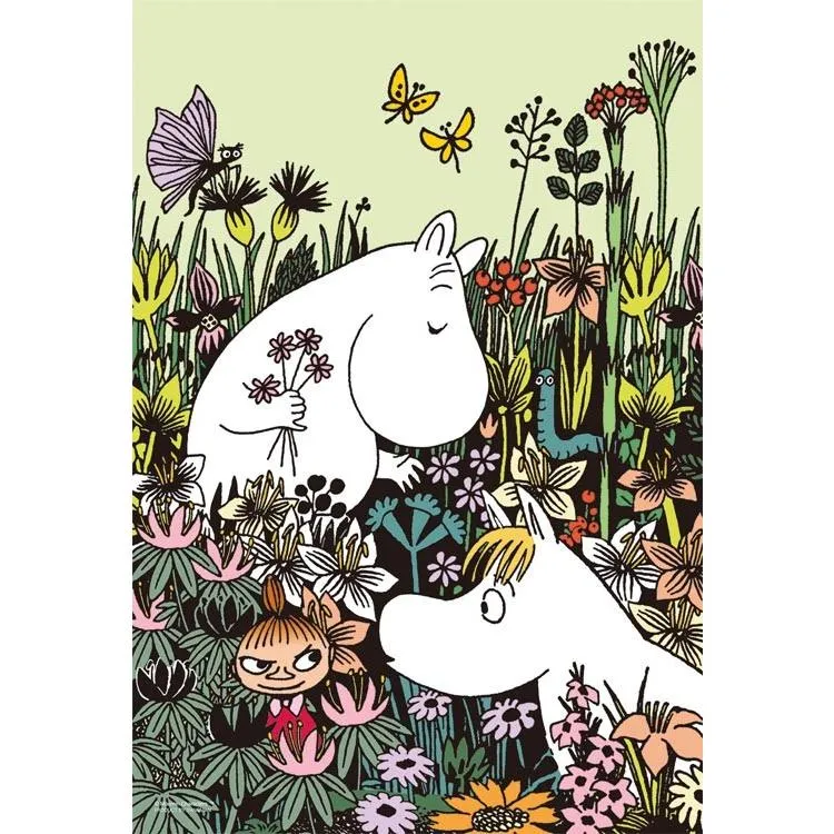 Pussel Mumin i ett blomsterfält 300 bitar YAM-03-874 YANOMAN