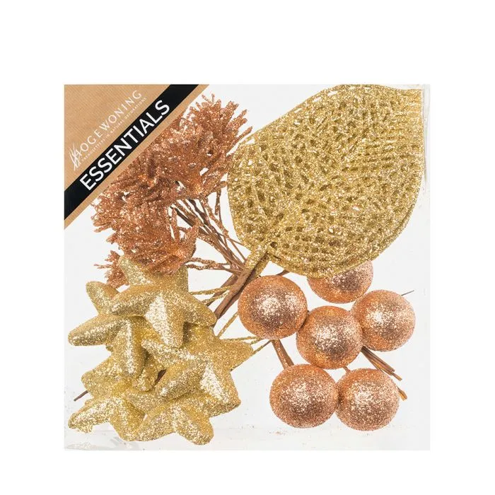 Dekorationsmix koppar och guld