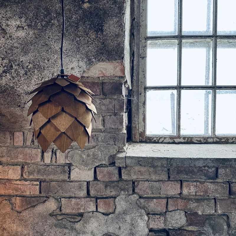 Fönster/Taklampa Skogsgläntan Valnöt 25cm