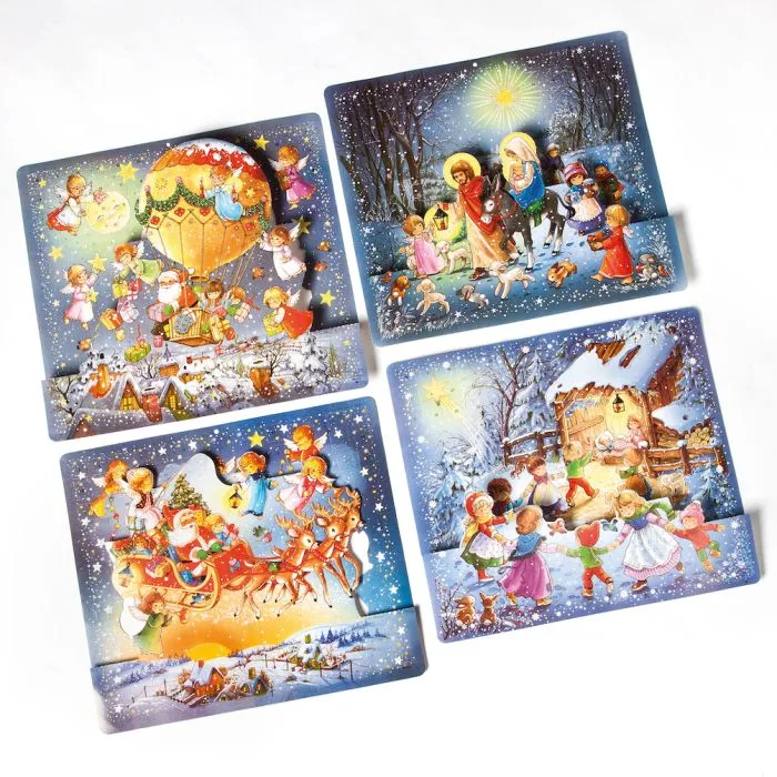 Julkalender med glitter