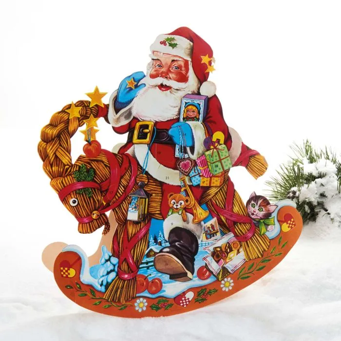 Julkalender Tomte på gunghäst