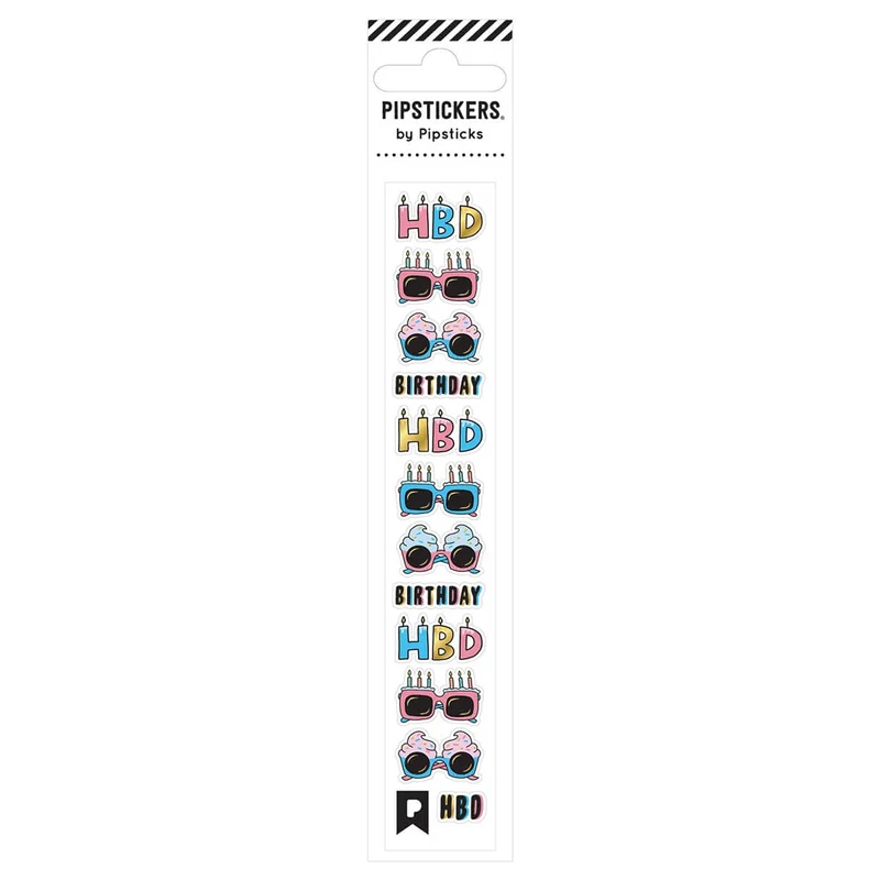 Happy Birthday Mini Stickers by Pipsticks