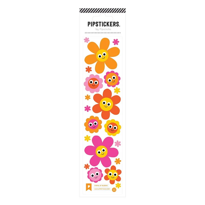 Googly Eyed Eyeful of Blooms Stickers by Pipsticks
