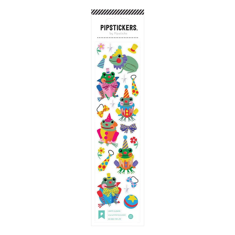Hoppy Clowns Stickers by Pipsticks