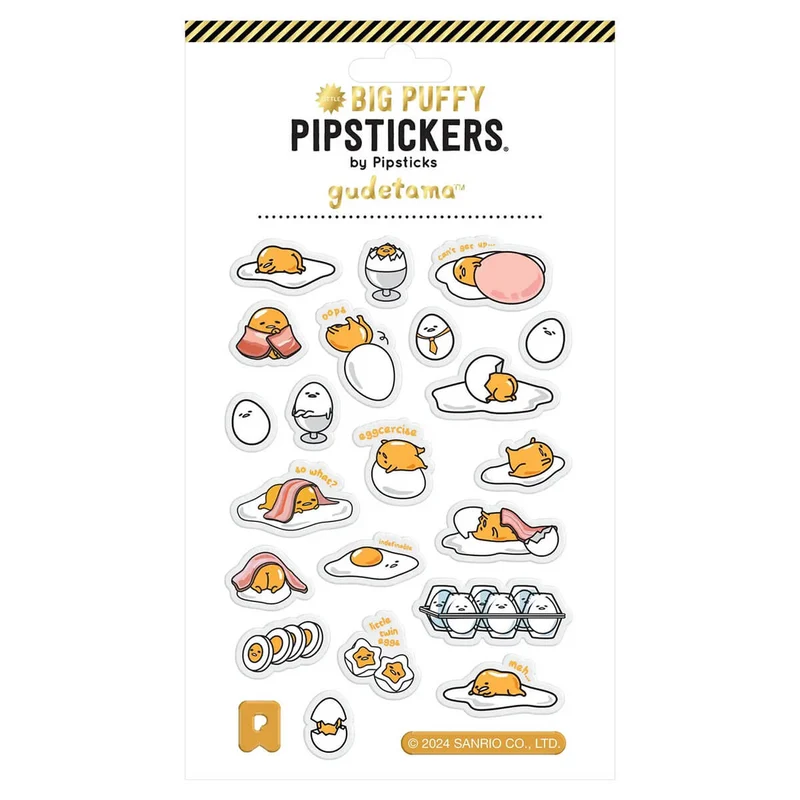 Gudetama So What? Puffy Stickers by Pipsticks